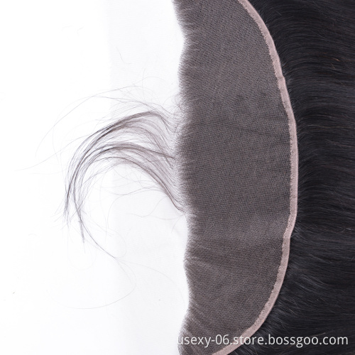 Best Quality Hair Vendors Raw Mink Brazilian 100% Human Hair HD Lace Frontal Straight